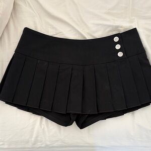 I.AM.GIA Black Skort with Button Detail